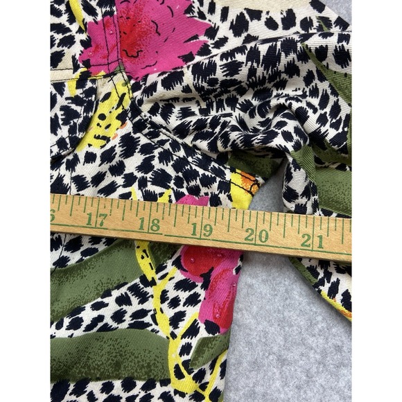 Studio Works‎ Jacket Womens Petite Small Multicolor Floral Animal Print Button - Picture 7 of 9